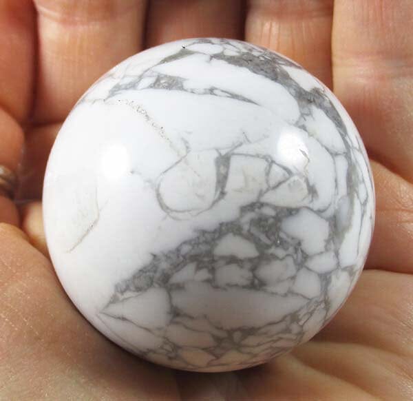 White Howlite Sphere - Crystal Carvings > Polished Crystal Spheres