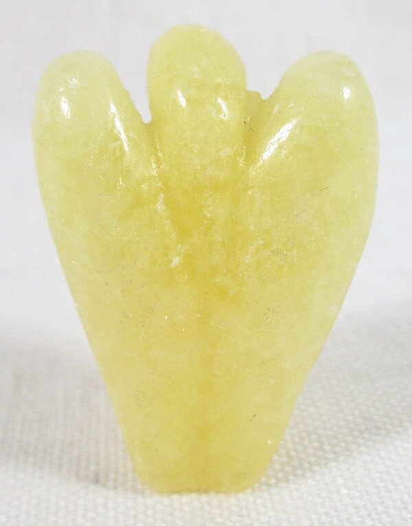Yellow Calcite Angel (Small) - Crystal Carvings > Crystal Angels