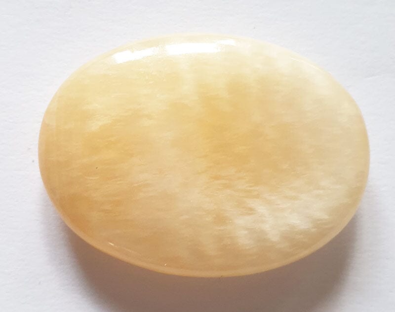Yellow Calcite Thumb stone - Cut & Polished Crystals > Polished Crystal Thumb Stones