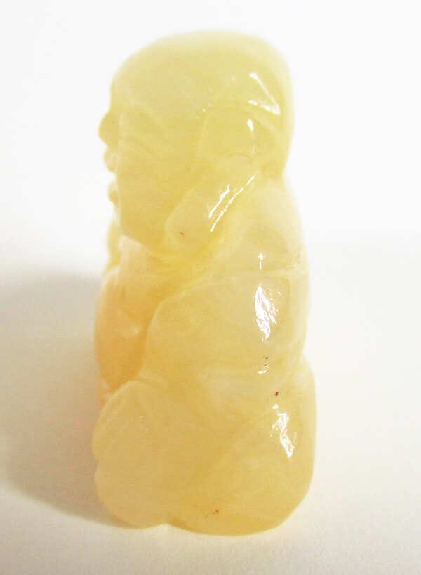 Yellow Jasper Buddha (Small) - Crystal Carvings > Hand Carved Buddhas