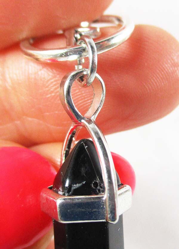 Yoga Pose Obsidian Pendant - Crystal Jewellery > Crystal Pendants
