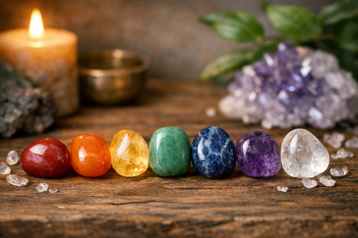 Using Chakra Crystals for insight and Healing Energy