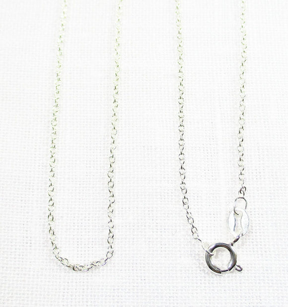16" Fine Silver Cable Chain | Chains & Neck Cords