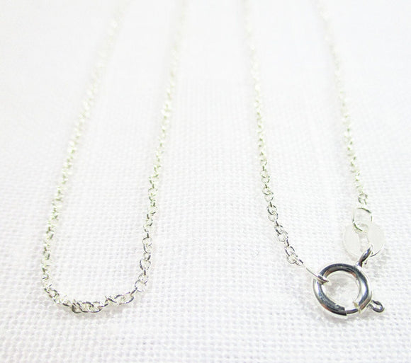 20" Fine Silver Cable Chain | Chains & Neck Cords