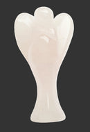 Rose Quartz Guardian Angel (Medium) | Crystal Carvings | Crystal Angels