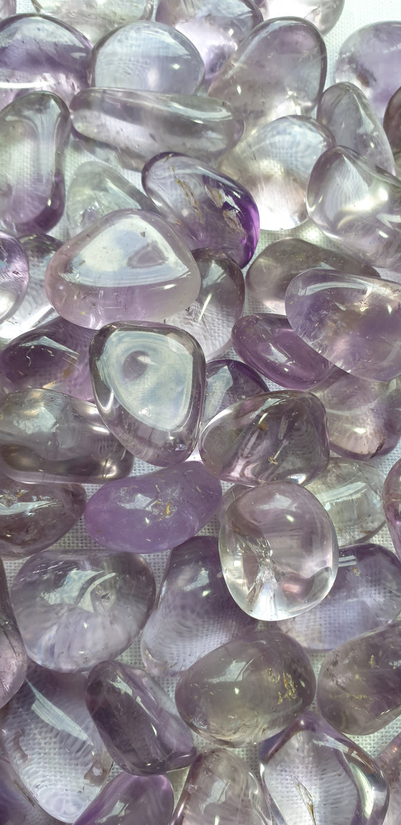 Amethyst Tumble Stones (x3) | Cut & Polished Crystals | Polished Crystal Tumble Stones