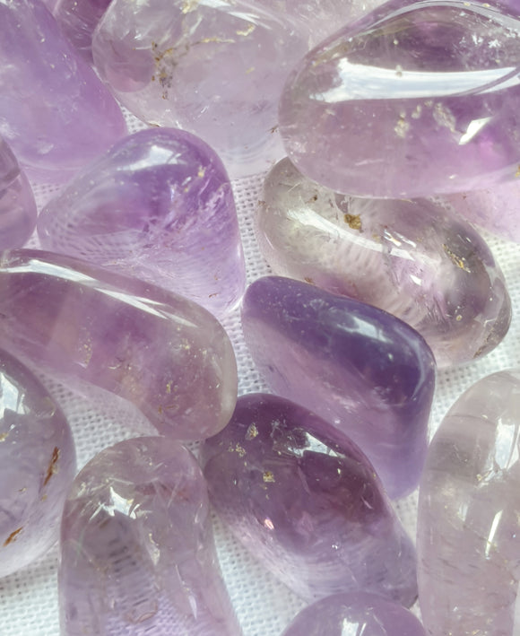 Amethyst Tumble Stones B Grade (x3) | Cut & Polished Crystals | Polished Crystal Tumble Stones