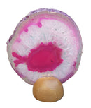 Pink Agate Slice On Stand (Medium) | Natural Crystals | Crystal Geodes