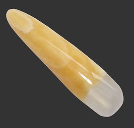 Orange Calcite and Selenite Wand | Dowsing | Crystal Healing Wands