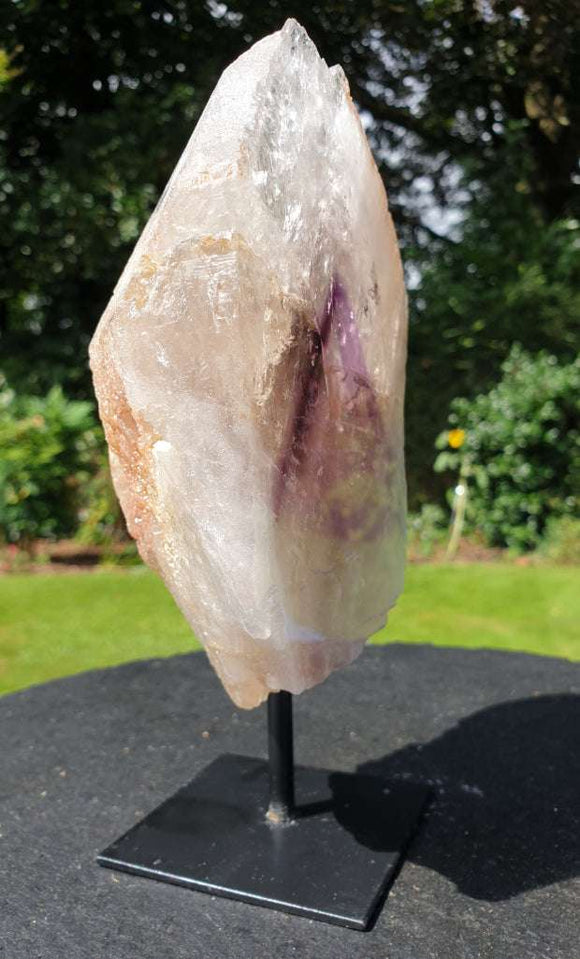 Quartz Amethyst Phantom on Stand (Rough) | Natural Crystals | Raw Crystal Chunks