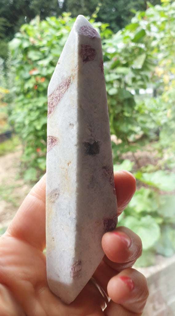 Pink Tourmaline Wand | Dowsing | Crystal Healing Wands