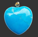 Turquoise Howlite Crystal Heart Pendant (Small) | Crystal Jewellery | Crystal Pendants