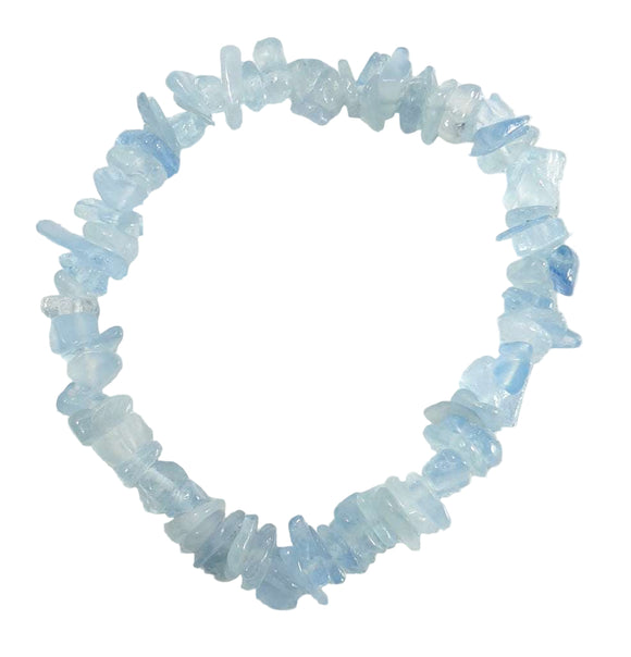 Aquamarine Crystal Chip Bracelet | Crystal Jewellery | Gemstone Bracelets