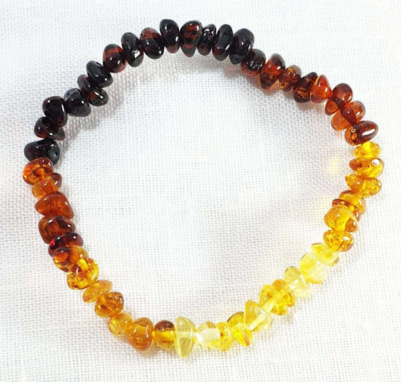 Mixed Amber Chip Bracelet | Crystal Jewellery | Gemstone Bracelets