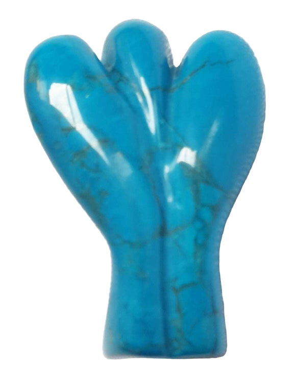 Blue Howlite Angel (Small) | Crystal Carvings | Crystal Angels