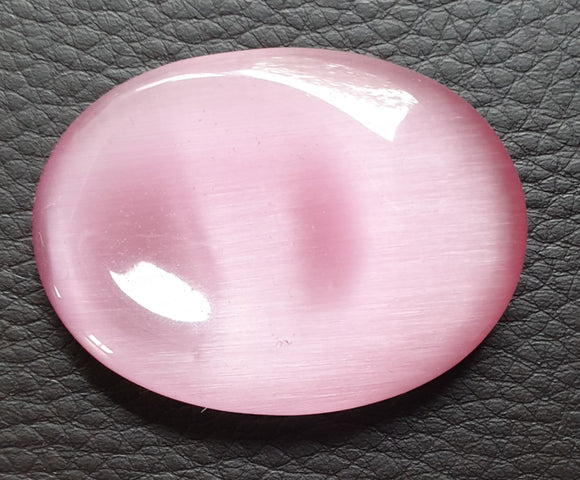 Pink Cats Eye Thumb Stone | Cut & Polished Crystals | Polished Crystal Thumb Stones