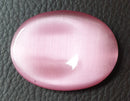 Pink Cats Eye Thumb Stone | Cut & Polished Crystals | Polished Crystal Thumb Stones