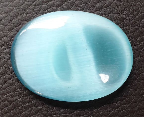 Blue Cats Eye Thumb Stone | Cut & Polished Crystals | Polished Crystal Thumb Stones