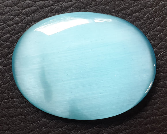 Blue Cats Eye Thumb Stone | Cut & Polished Crystals | Polished Crystal Thumb Stones