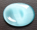 Blue Cats Eye Thumb Stone | Cut & Polished Crystals | Polished Crystal Thumb Stones