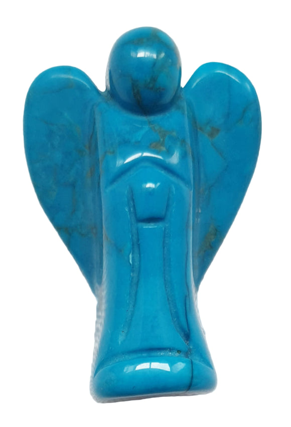Blue Howlite Angel (Small) | Crystal Carvings | Crystal Angels