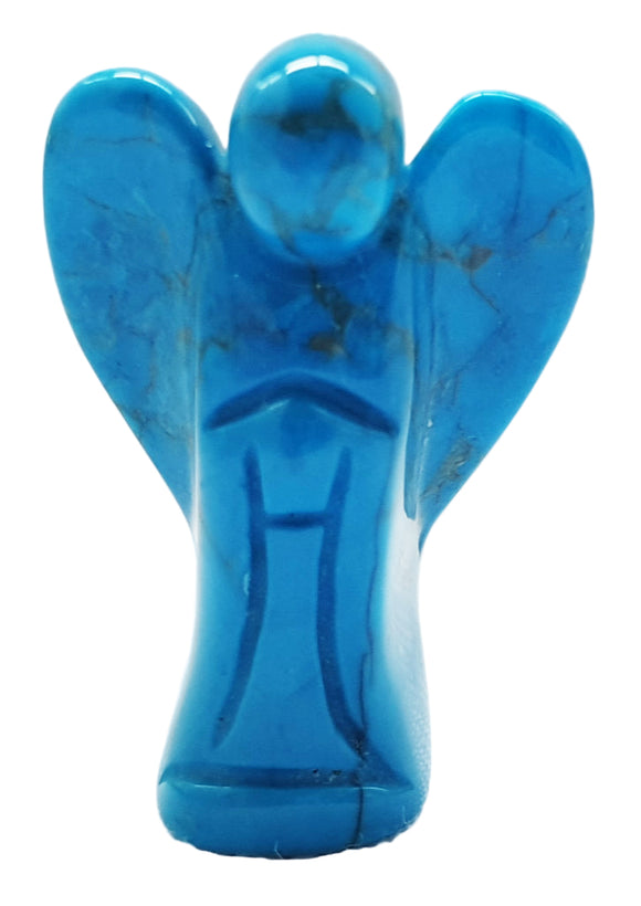 Blue Howlite Angel (Small) | Crystal Carvings | Crystal Angels