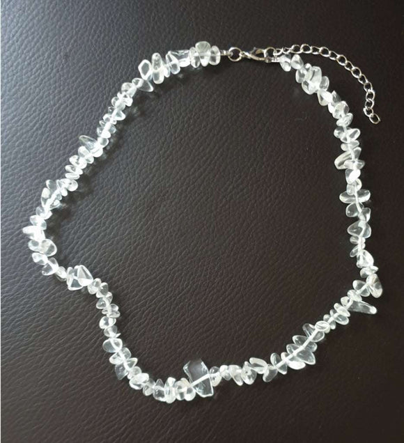 Quartz Chip Necklace 16" | Crystal Jewellery | Crystal Necklaces