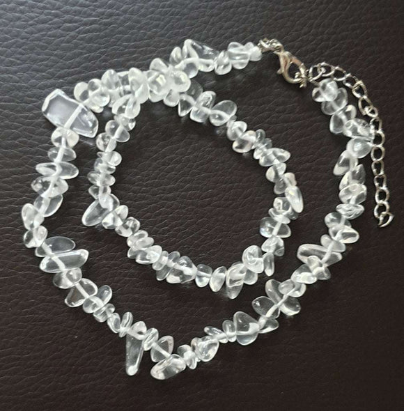 Quartz Chip Necklace 16" | Crystal Jewellery | Crystal Necklaces