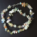 Mixed Crystal Chip Necklace 16" | Crystal Jewellery | Crystal Necklaces