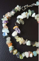 Mixed Crystal Chip Necklace 16" | Crystal Jewellery | Crystal Necklaces