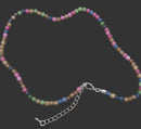 Watermelon Quartz Small Bead Necklace 16" | Crystal Jewellery | Crystal Necklaces