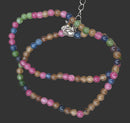 Watermelon Quartz Small Bead Necklace 16" | Crystal Jewellery | Crystal Necklaces