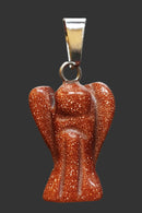 Red Goldstone Crystal Angel Pendant (Small) | Crystal Jewellery | Angel Pendants