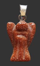 Red Goldstone Crystal Angel Pendant (Small) | Crystal Jewellery | Angel Pendants