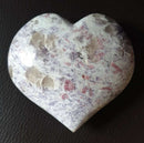 Lepidolite Rubillite Heart (XLarge) | Crystal Carvings | Polished Crystal Hearts
