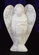White Howlite Angel (XLarge) | Crystal Carvings | Crystal Angels
