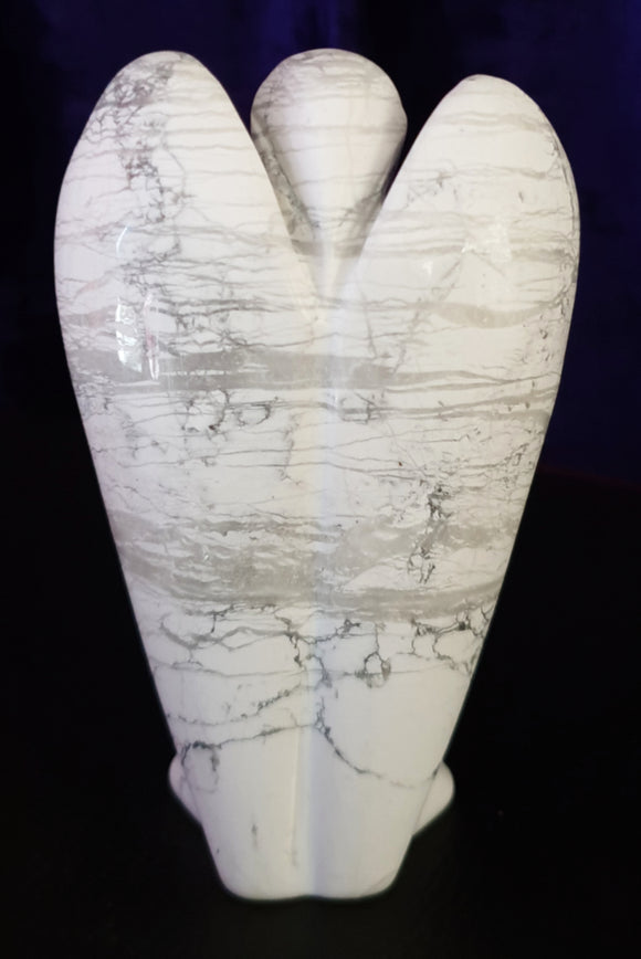White Howlite Angel (XLarge) | Crystal Carvings | Crystal Angels
