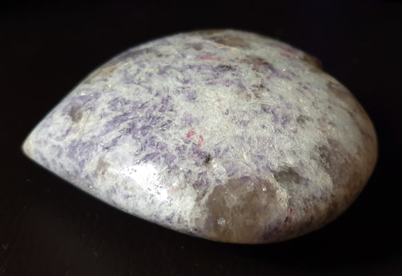Lepidolite Rubillite Heart (XLarge) | Crystal Carvings | Polished Crystal Hearts
