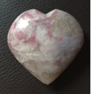 Lepidolite Rubellite Heart | Crystal Carvings | Polished Crystal Hearts