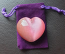 Pink Cats Eye Heart | Crystal Carvings | Polished Crystal Hearts
