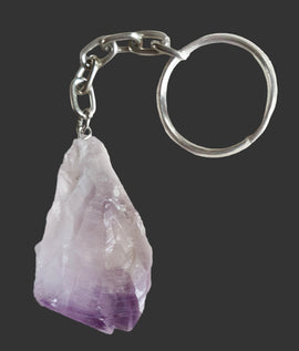 Rough Amethyst Point Keyring | Keyrings & Clip-On Crystals