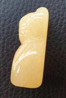Yellow Calcite Cat (Small) | Crystal Carvings | Carved Crystal Animals