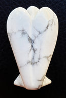 White Howlite Angel (S/M) | Crystal Carvings | Crystal Angels