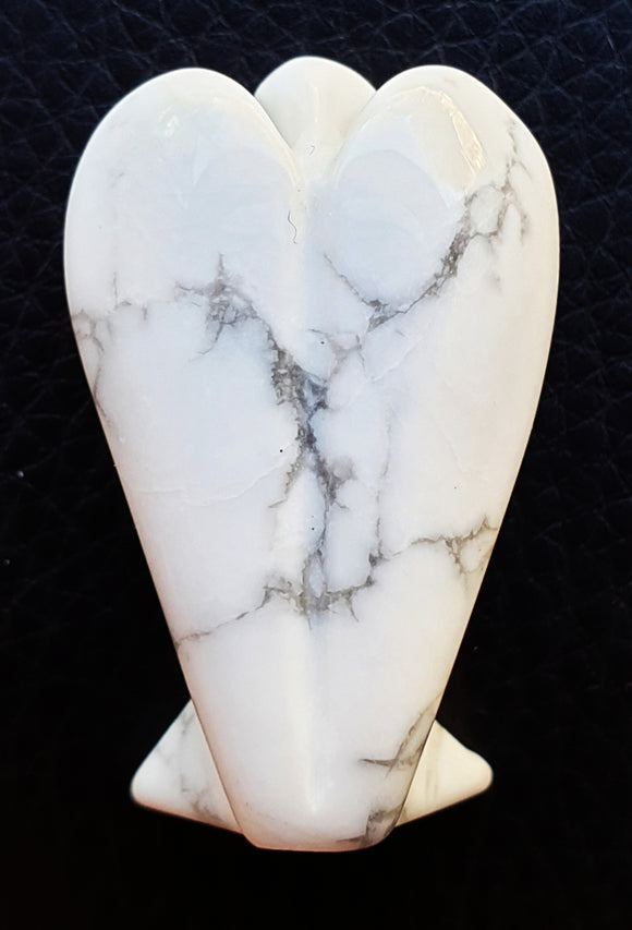 White Howlite Angel (S/M) | Crystal Carvings | Crystal Angels