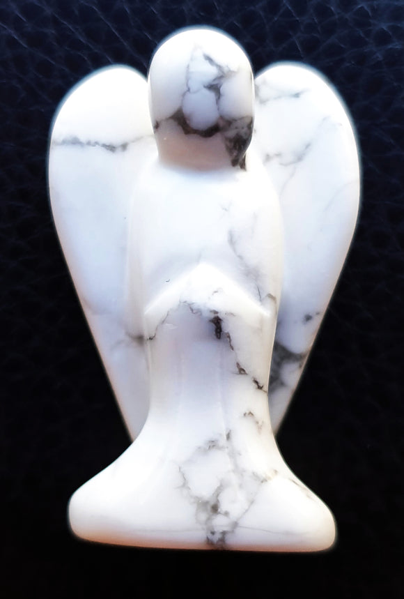White Howlite Angel (S/M) | Crystal Carvings | Crystal Angels