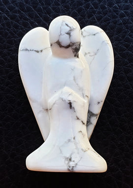 White Howlite Angel (S/M) | Crystal Carvings | Crystal Angels