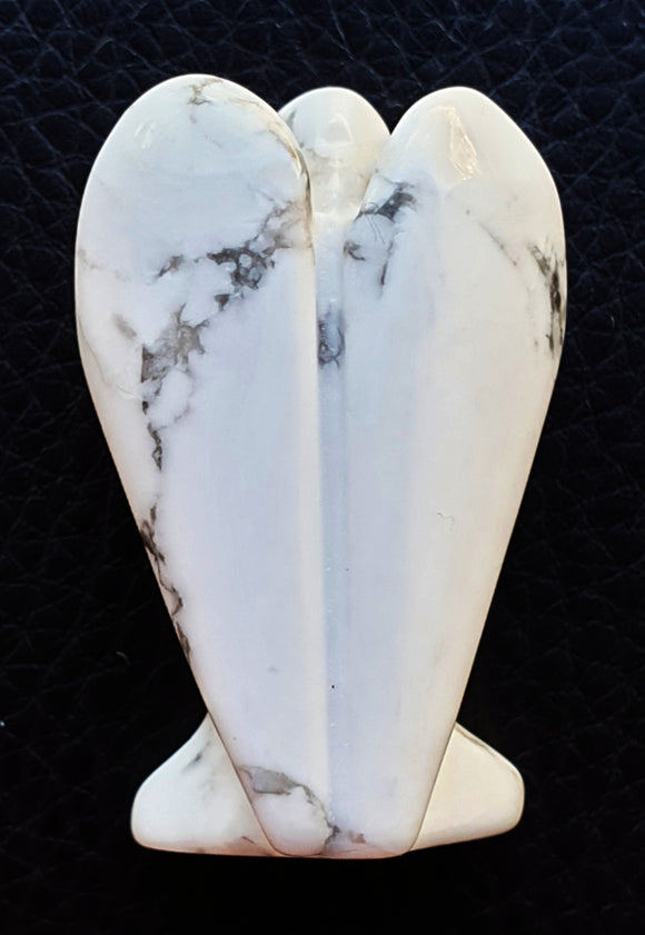 White Howlite Angel (S/M) | Crystal Carvings | Crystal Angels