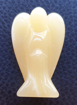 Yellow Calcite Angel (S/M) | Crystal Carvings | Crystal Angels