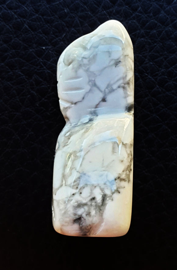 White Howlite Cat | Crystal Carvings | Carved Crystal Animals