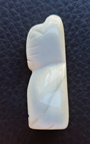 White Howlite Cat | Crystal Carvings | Carved Crystal Animals